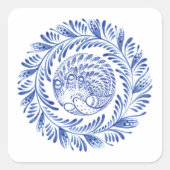 Ukranisches Volkssymbol Quadratischer Aufkleber (Vorderseite)