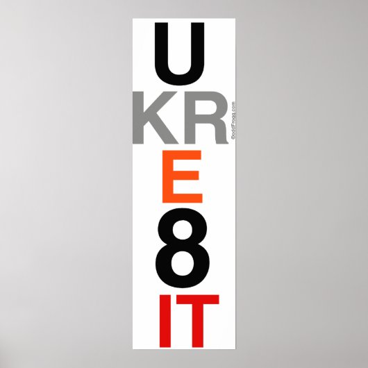 UKRE8IT (You Create It) Poster Art (Vorne)