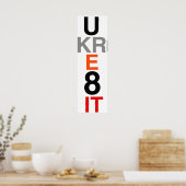 UKRE8IT (You Create It) Poster Art (Küche)