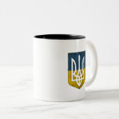 Ukrianian Trident Tryzub Tasse (VorderseiteRechts)