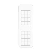 Ukulele Akkord Chart 4-Fret Gray Template Stickers (Vorne)