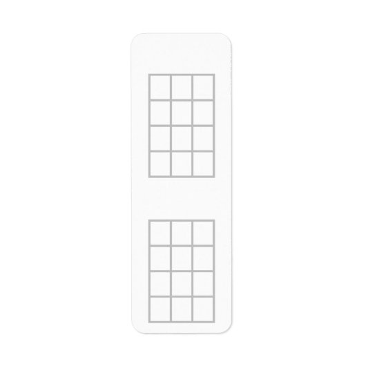 Ukulele Akkord Chart 4-Fret Gray Template Stickers (Vorne)