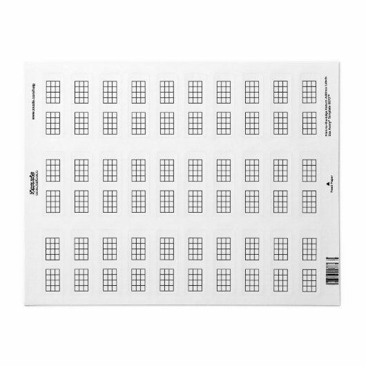 Ukulele Akkord Diagramm 4-Fret Schwarze Vorlagenau (Vorne)