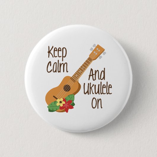 Ukulele an button (Vorderseite)