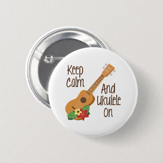 Ukulele an button (Vorne & Hinten)