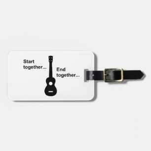 Ukulele-Anfang zusammen… Gepäckanhänger