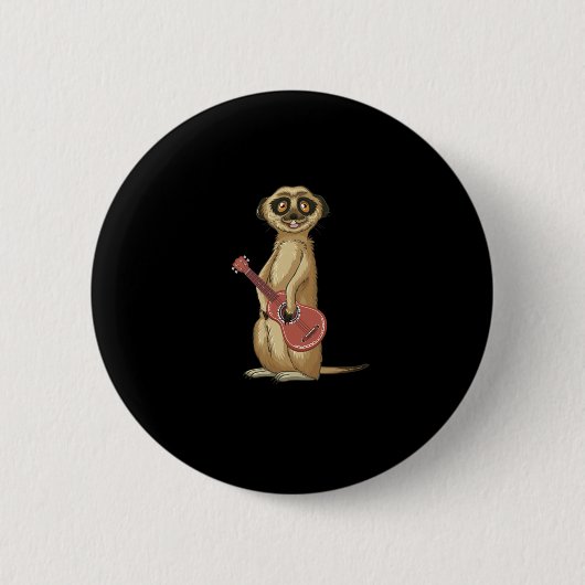 Ukulele Animal Uke Player Musikgeschenk Button (Vorderseite)