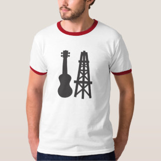 Ukulele-Bakersfield-Logo (Schwarzes) T-Shirt