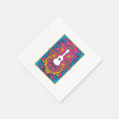 Ukulele Beach Hawaii Instrument Party Music Gift Serviette (Ecke)