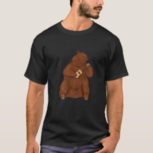 Ukulele Bear Player Guitar Hawaii Music Uke Ukule T-Shirt