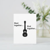 Ukulele Beginnen Sie zusammen.. Postkarte (Stehend Vorderseite)