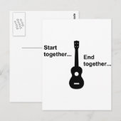 Ukulele Beginnen Sie zusammen.. Postkarte (Vorne/Hinten)