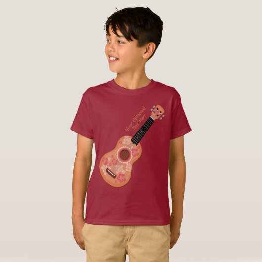 Ukulele benutzerdefinierte Text-Shirts & Jacken (Vorne ganz)