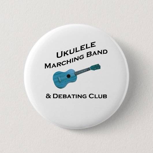 Ukulele-Blaskapelle u. debattieren Verein Button (Vorderseite)