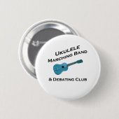 Ukulele-Blaskapelle u. debattieren Verein Button (Vorne & Hinten)
