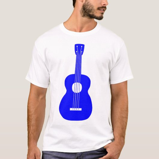 Ukulele - Blau T-Shirt (Vorderseite)