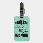 Ukulele, Brain Freeze Gepäckanhänger (Vorderseite vertikal)