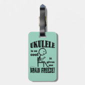 Ukulele, Brain Freeze Gepäckanhänger (Rückseite vertikal)