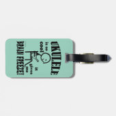Ukulele, Brain Freeze Gepäckanhänger (Rückseite horizontal)