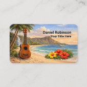 Ukulele Business Card Guitar and Uke Visitenkarte (Vorderseite)