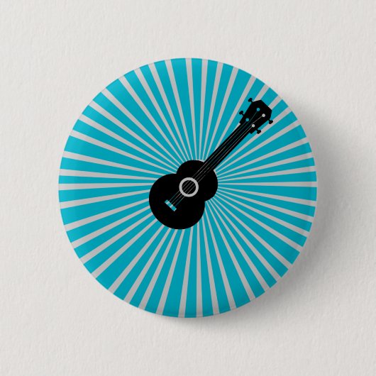 Ukulele Button Abzeichen Blue (Vorderseite)