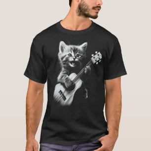 Ukulele Cat - Niedliche Katze spielen Ukulele Guit T-Shirt