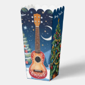 Ukulele Christmas Tree Popcorn Geschenkschachtel (Rückseite)