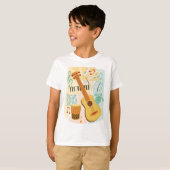 Ukulele Colage T-Shirt (Vorne ganz)