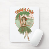 Ukulele-Dame #1-Mauspad Mousepad (Mit Mouse)