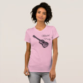 Ukulele-Dame T-Shirt (Vorne ganz)