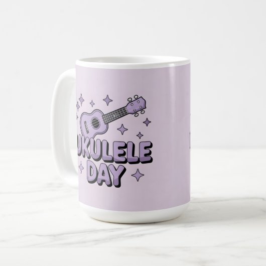 Ukulele Day Mug Kaffeetasse (Vorderseite Links)