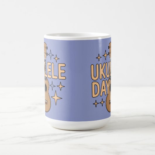 Ukulele Day Mug Kaffeetasse (Mittel)