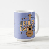 Ukulele Day Mug Kaffeetasse (VorderseiteRechts)