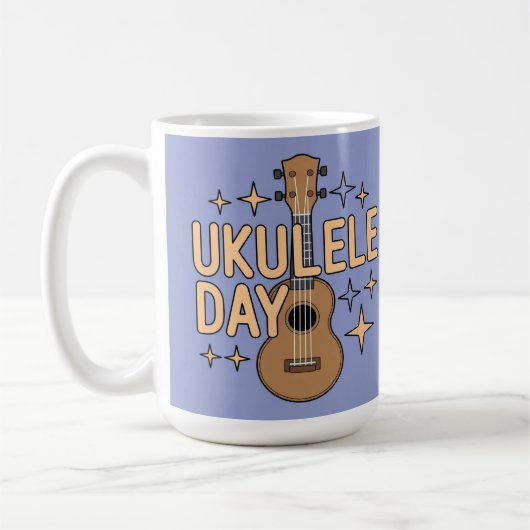 Ukulele Day Mug Kaffeetasse (Links)