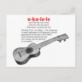 Ukulele Definition Postcard Postkarte (Vorderseite)