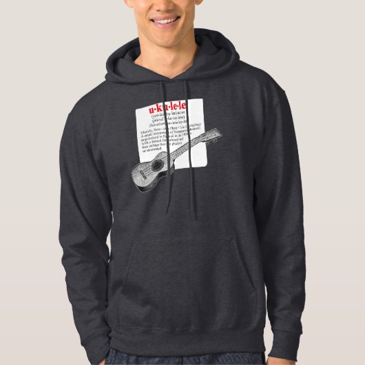 Ukulele-Definitionsdunkelheit Hoodie (Vorderseite)