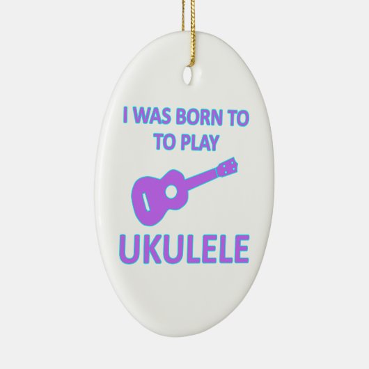Ukulele Designs Keramik Ornament (Rechts)
