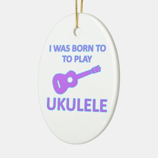 Ukulele Designs Keramik Ornament (Links)