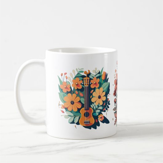 Ukulele Enthusiast Mug Kaffeetasse (Links)