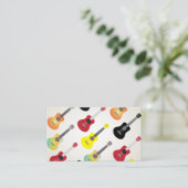 Ukulele Farbige Muster Uke Artist Visitenkarte (Stehend Vorderseite)