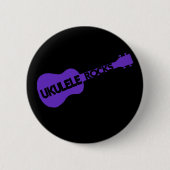 Ukulele-Felsen Button (Vorderseite)
