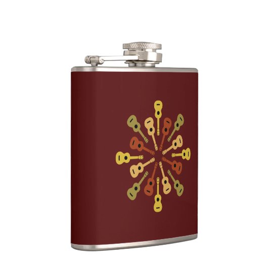 Ukulele-Flasche Flachmann (Rechts)