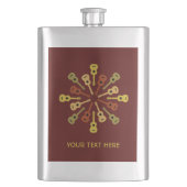 Ukulele-Flasche Flachmann (Vorderseite)