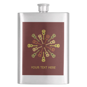 Ukulele-Flasche Flachmann