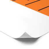 Ukulele Frettings und Notizen Poster (Ecke)