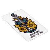 Ukulele für benutzerdefinierten Text und Farbe Magnet (Rechte Seite)