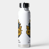 Ukulele für benutzerdefinierten Text und Farbe Trinkflasche (Links)