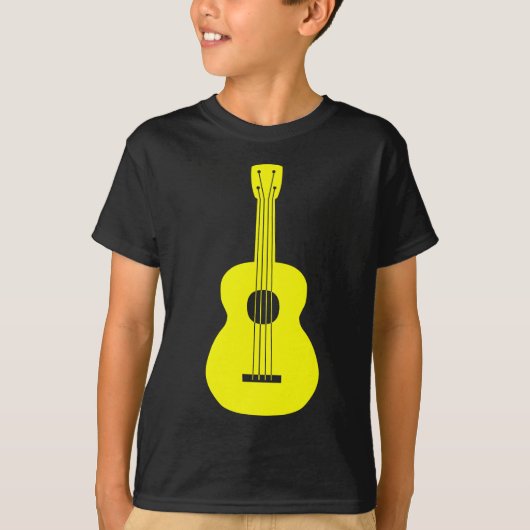 Ukulele - Gelb T-Shirt (Vorderseite)
