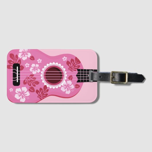Ukulele Gepäckanhänger (Vorderseite (Horizontal))
