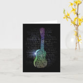 Ukulele-Geschichtsgruß-Karten Karte (Gelbe Blume)